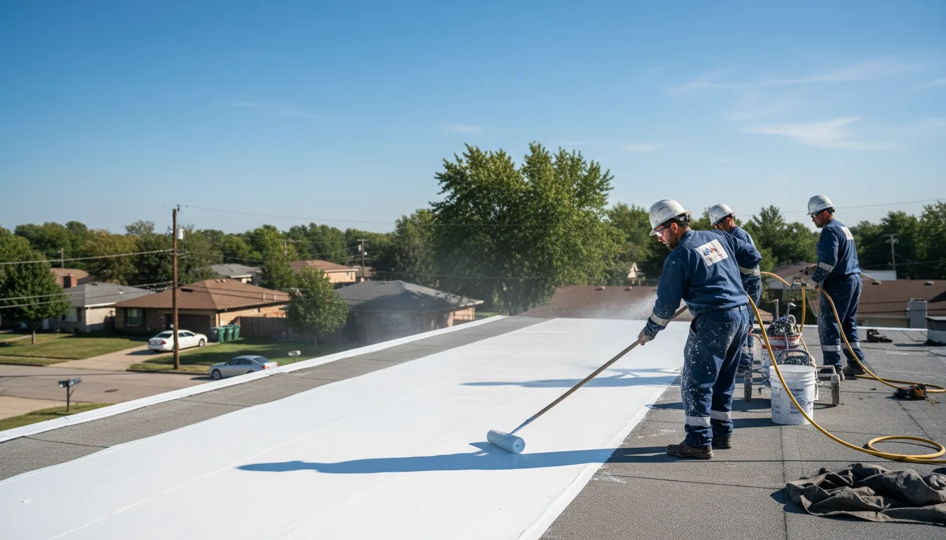 Commercial roof coating in Golden, MO near me